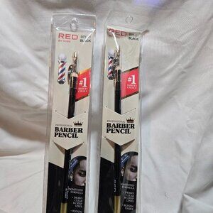 Red by Kiss Professional Barber Pencil – Built-in Sharpener & Smudge-Proof Formu